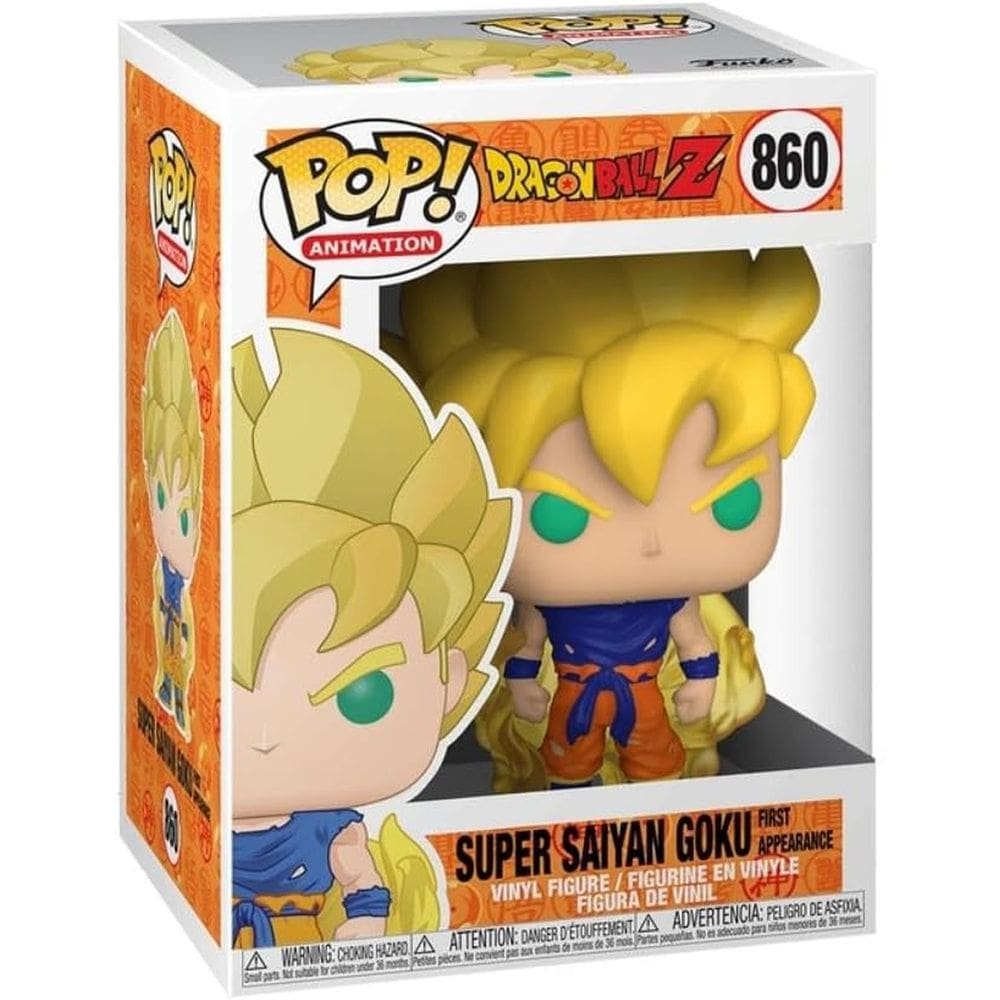 Boneco Funko Pop Dragon Ball Z Goku SS 1 Primeira Aparição