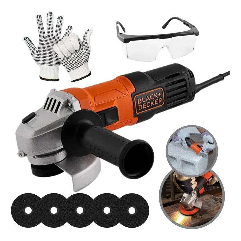 2X Esmerilhadeira Lixadeira Black Decker Inox G650 + Acessór