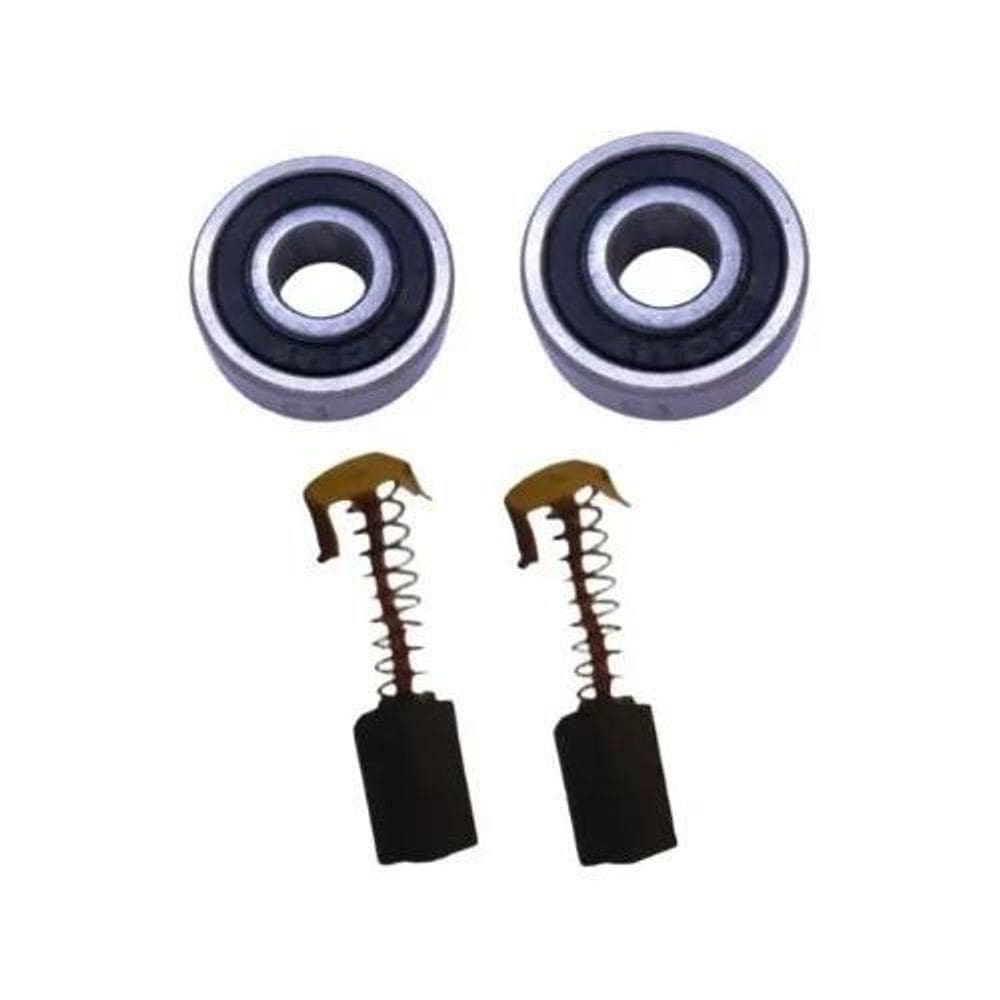 2X Rolamentos + Carvão Para Esmerilhadeira Black & Decker G7