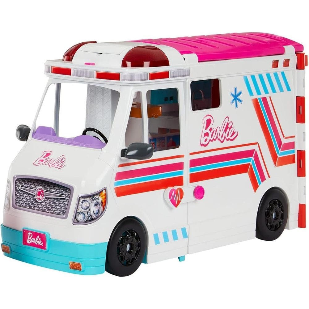 Conjunto Ambulância Resgate Da Barbie Luz E Som Mattel Hkt79