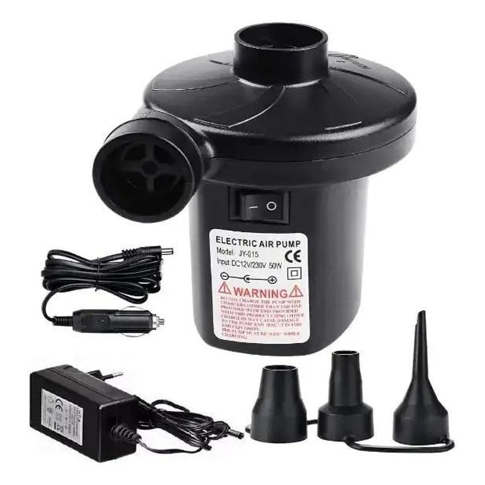 2X Bomba Elétrica Para Inflar Colchão Boias Piscinas Infláve