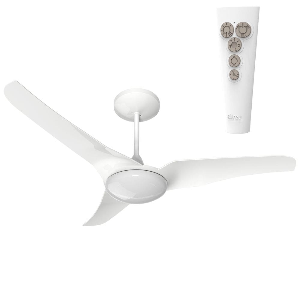 Ventilador De Teto Aliseu Slim Branco Com Controle Remoto