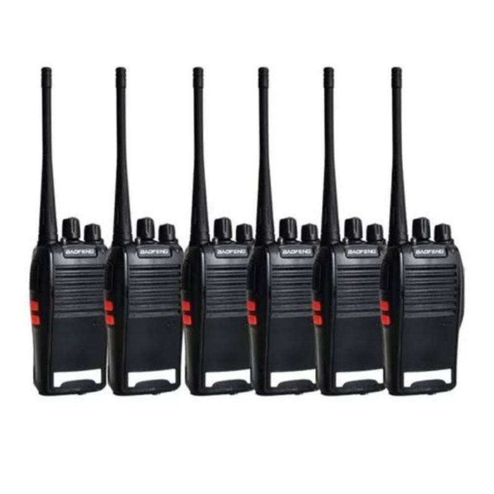 Kit 6 Rádio Comunicador Baofeng Bf-777S Com