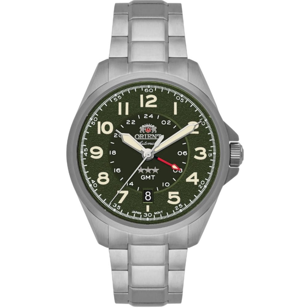 Relógio Orient Masculino Automatico Sport Land Gmt Nh3ss017 E2sx