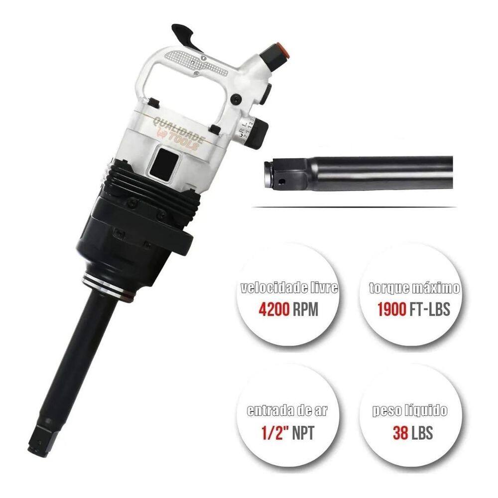Chave Impacto Parafusadeira Pneumática 1`` Polegada