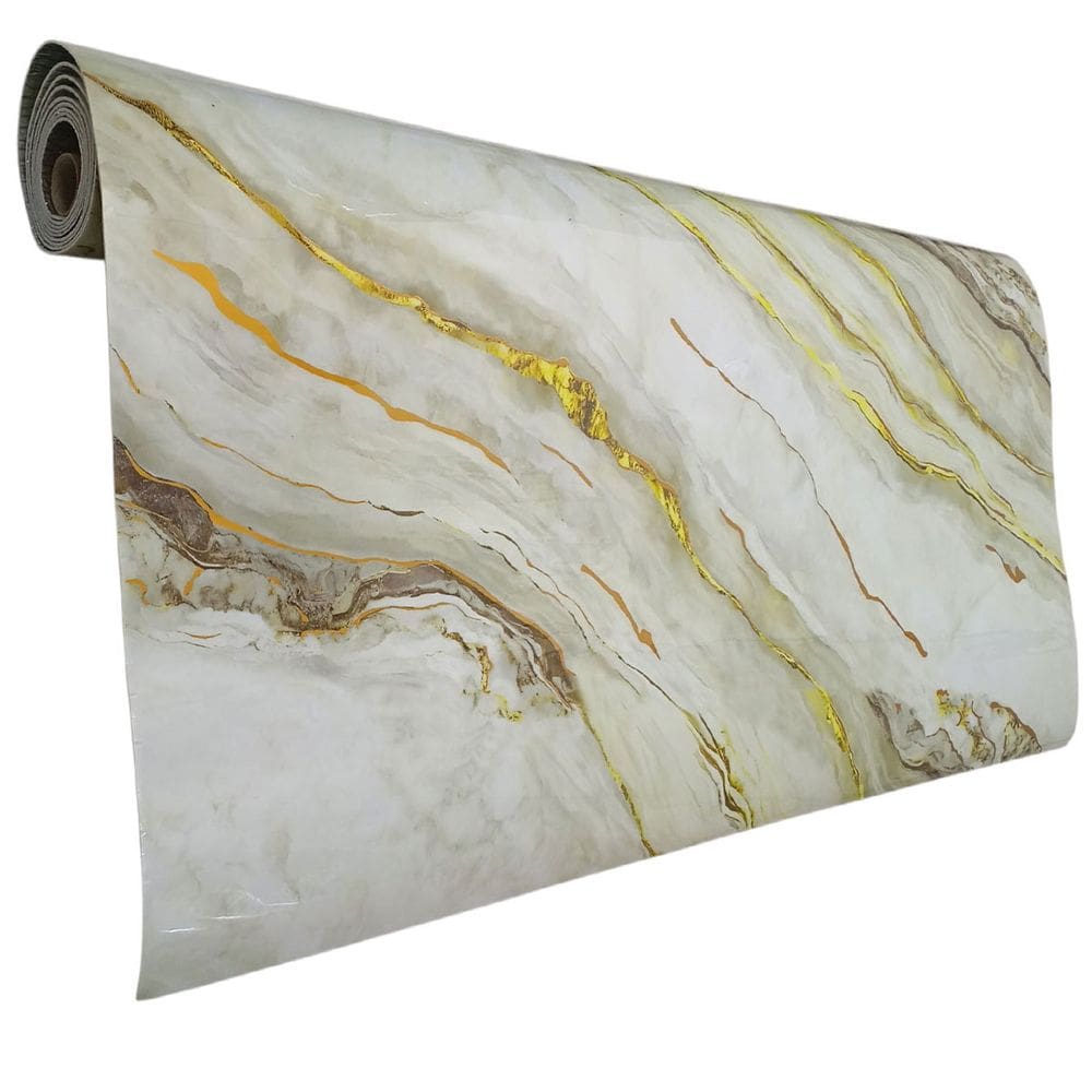 Papel de Parede Adesivo Marmore Obra Reforma Construçao Reparo Quarto Sala Envelopamento Bancada Moveis Decoraçao