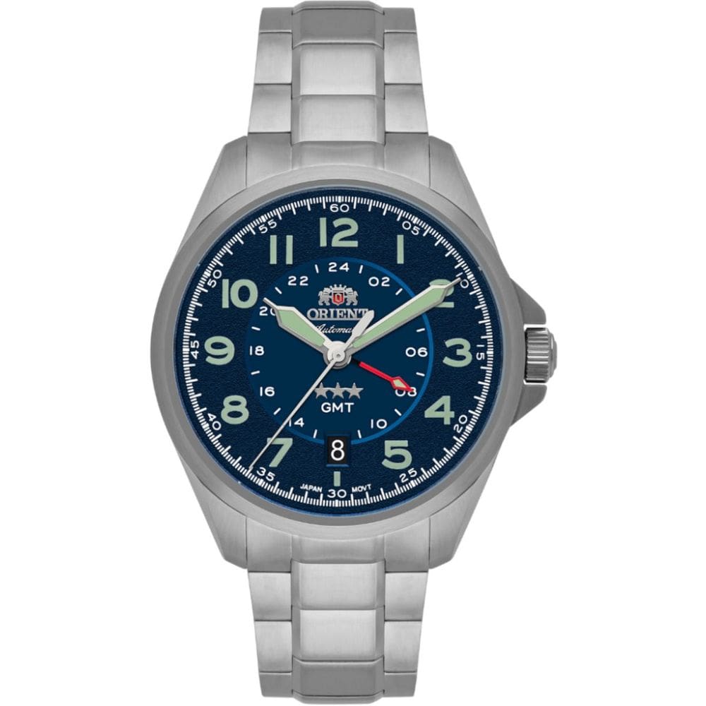 Relógio Orient Masculino Automatico Sport Land Gmt Nh3ss017 D2sx