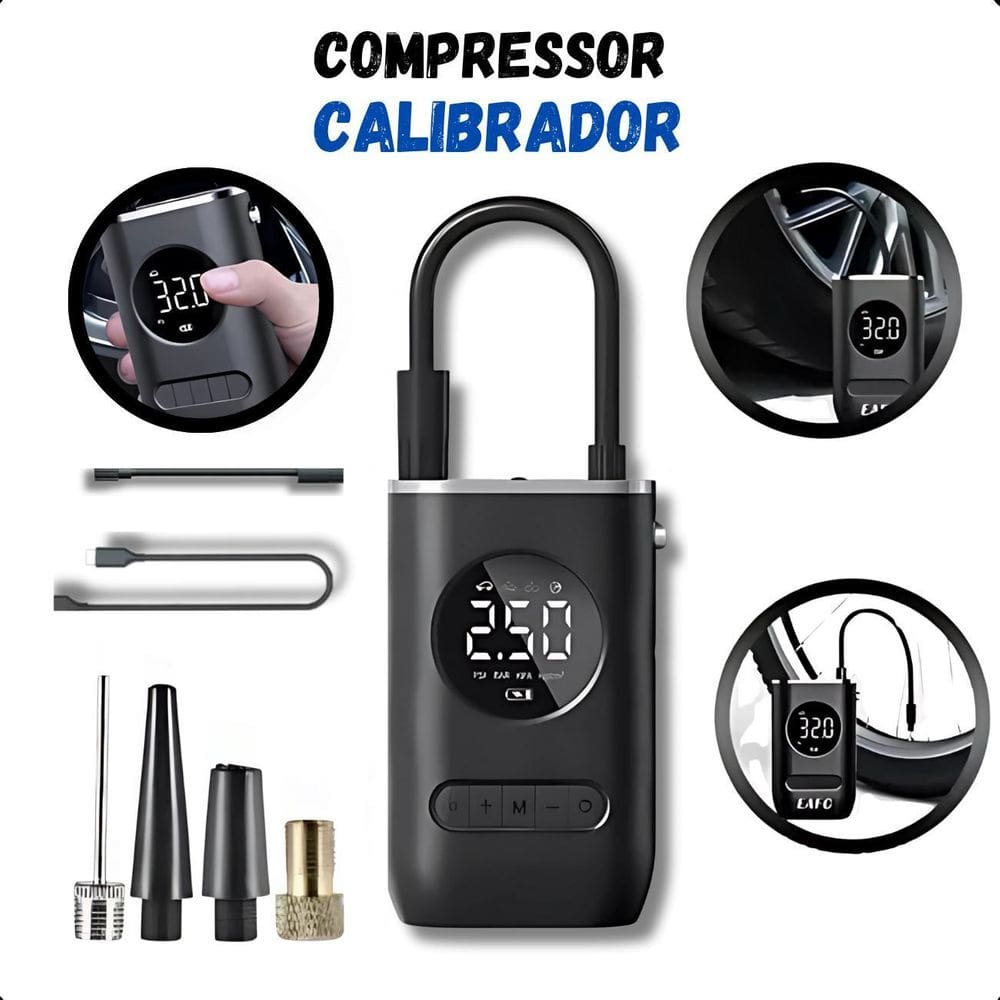 Compressor De Ar Automotivo 150 Psi Portátil E Prático