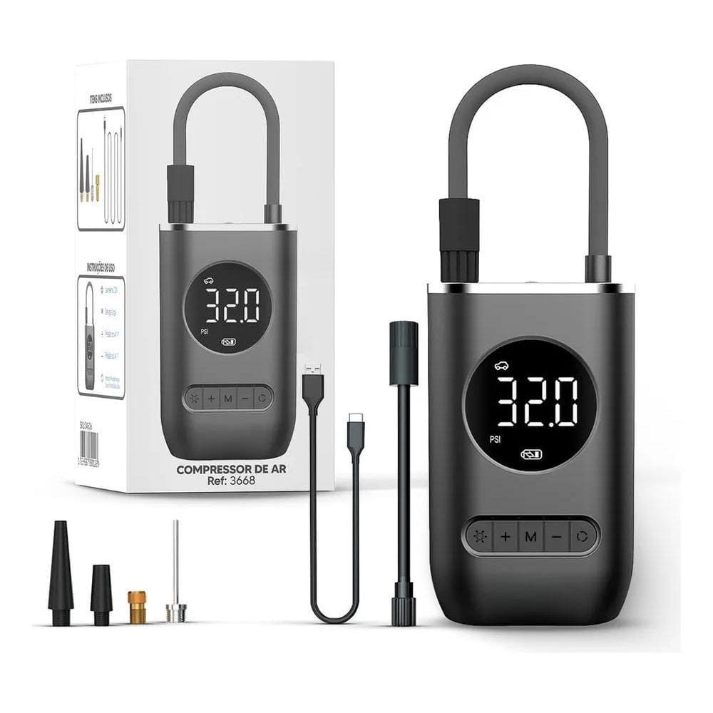 2X Mini Compressor Portátil Para Pneus De Carro