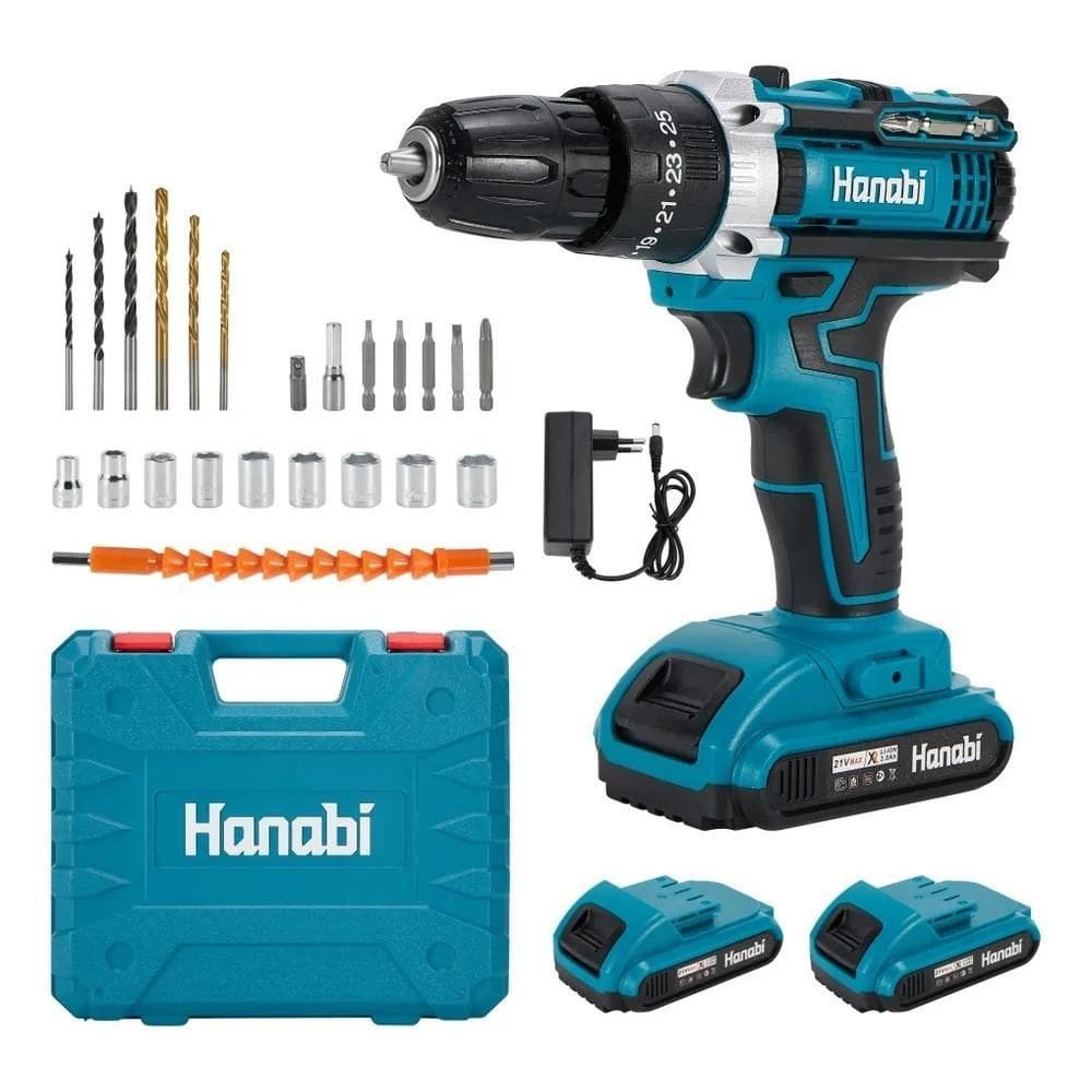 2X Parafusadeira Furadeira Impacto 2 Baterias 2