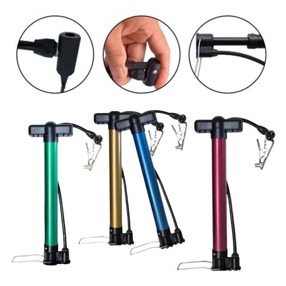 Bomba De Ar 30Cm Bolas Balões Colchões Infláveis E Pneus