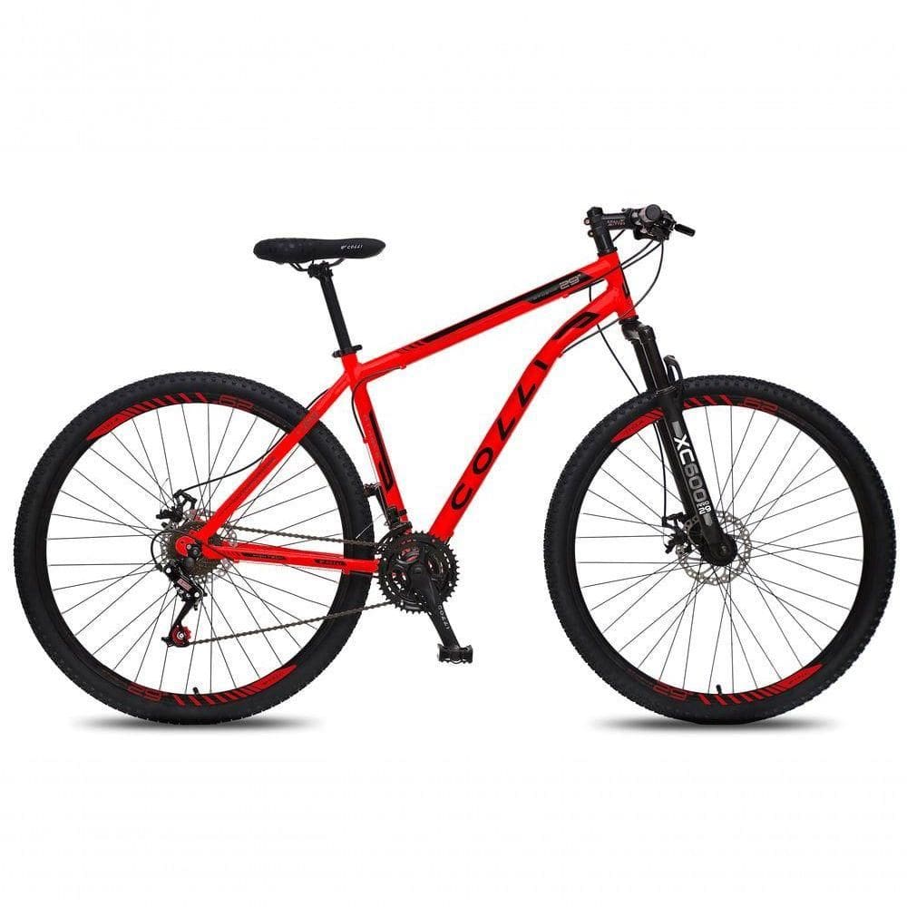 Bicicleta Athena Aro 29 Em Aço Com 21 Marchas Colli Vermelho