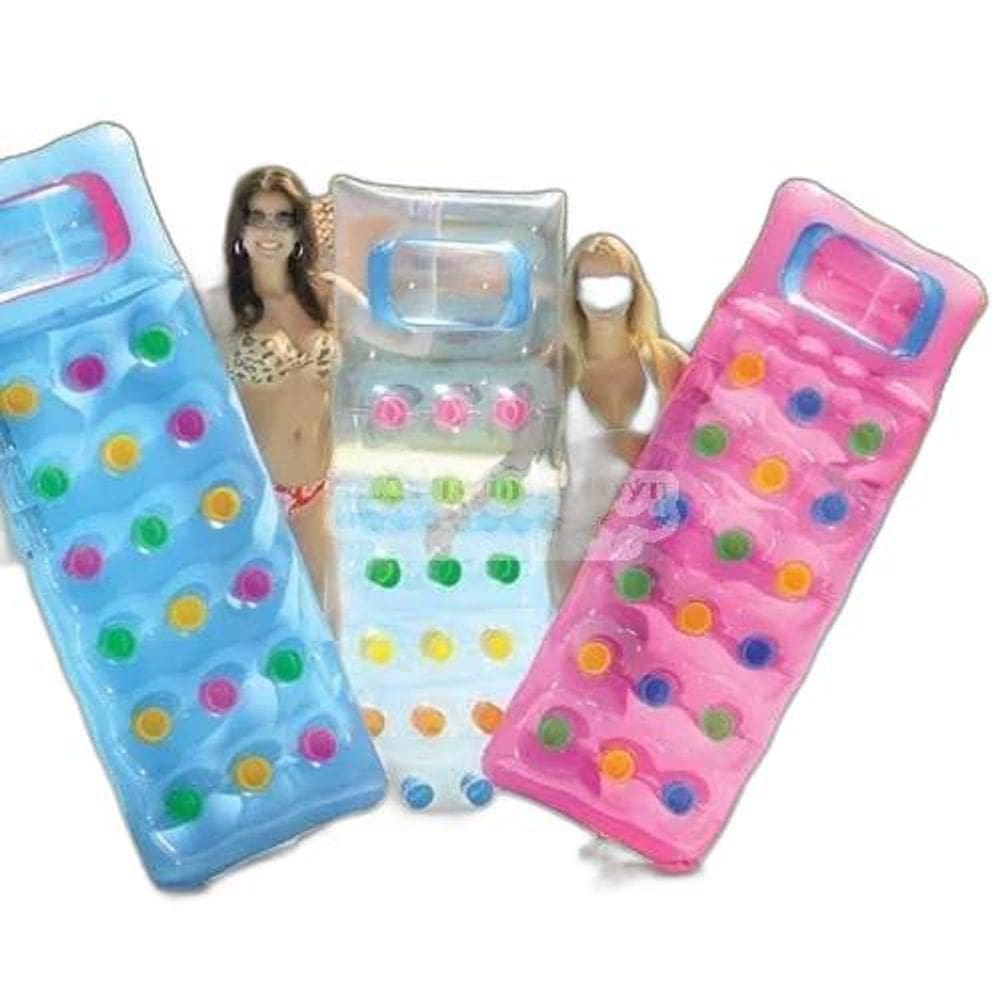 Colchao Inflavel Solteiro Bronzeador Com Porta Copos