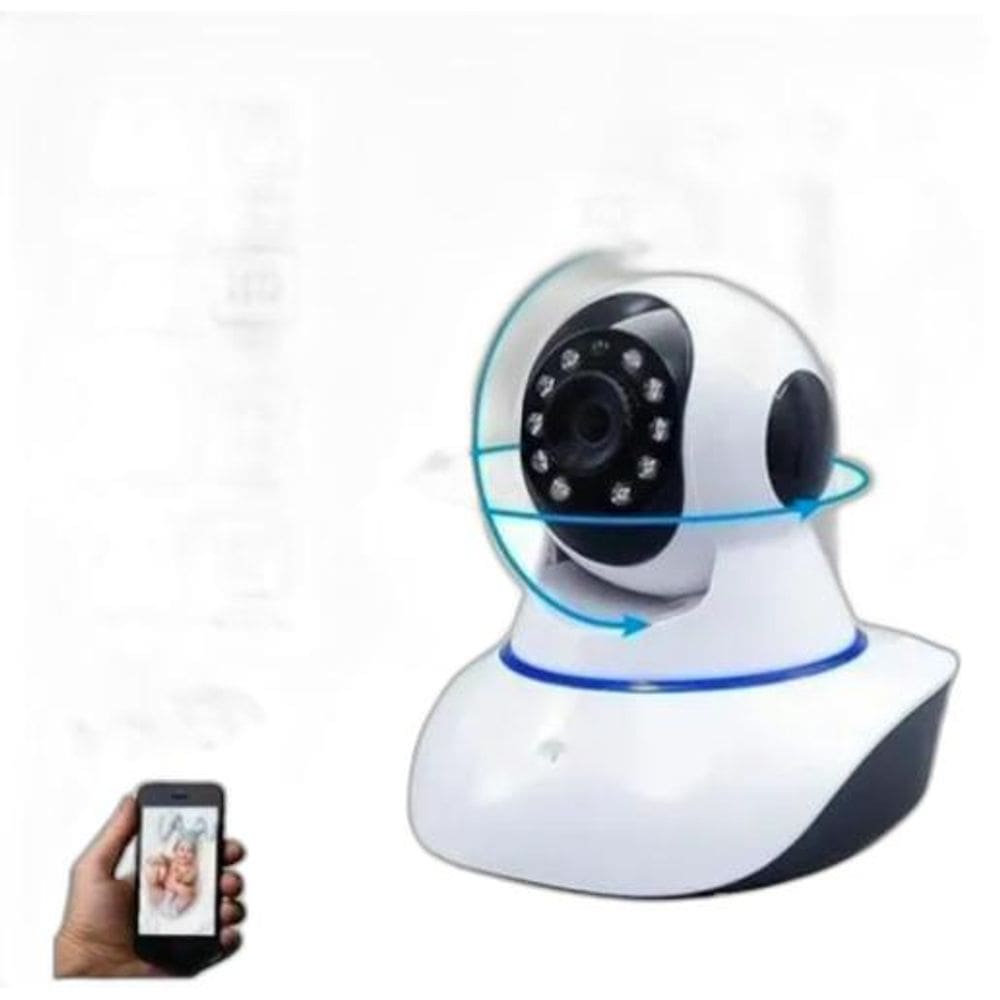 Babá Eletrônica Câmera Segurança 360º Quarto Infantil,