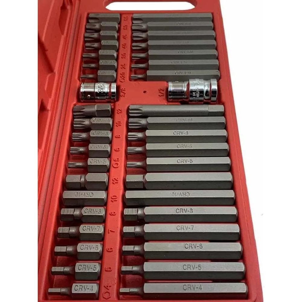 2X Jogo De Ferramentas Com 40Pc Multidentado, Allen E Torx C