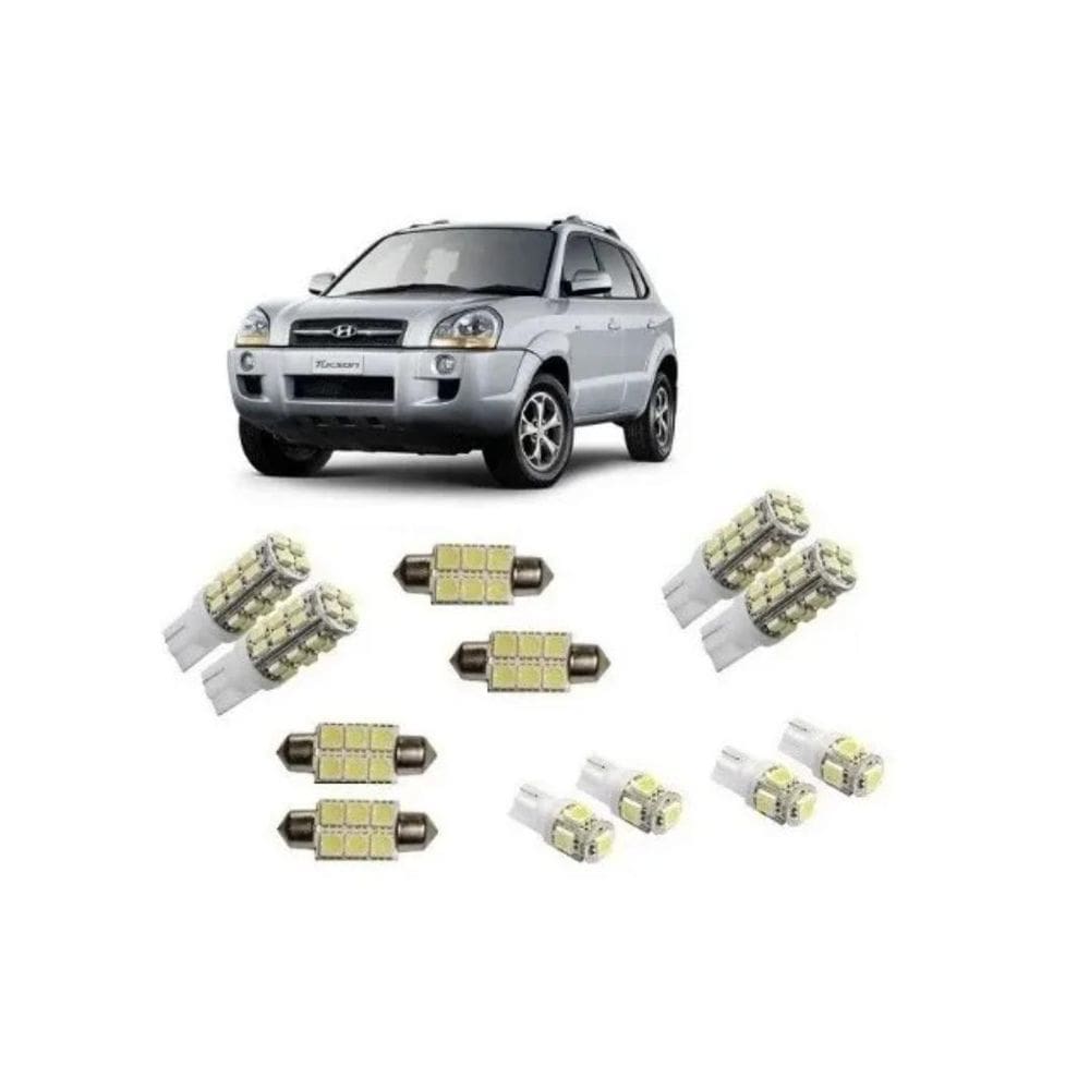 Kit Lâmpadas Led Hyundai Tucson Super Branca