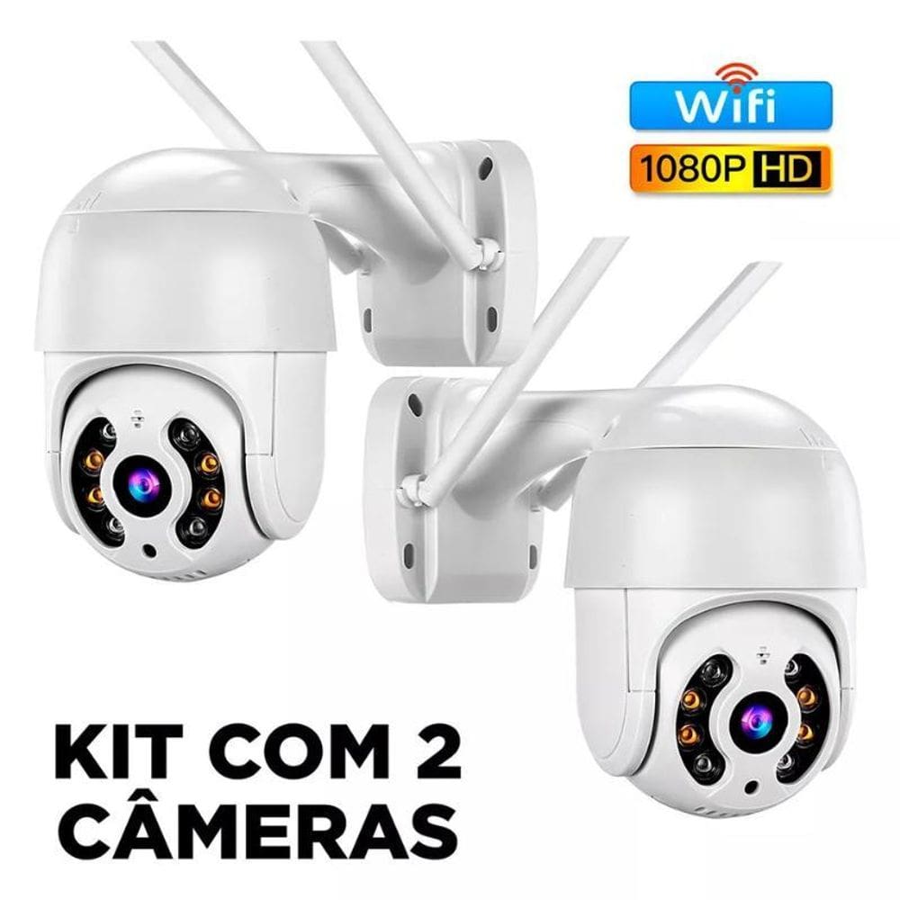 Kit 2 Camera Wifi- 5G Externa Ip66 A Prova D`Água App