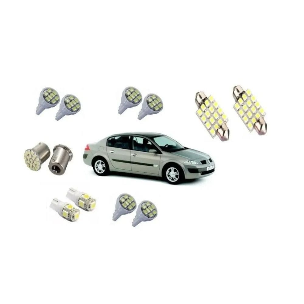 Kit Led Renault Megane Farolete Teto Ré Blue Lion