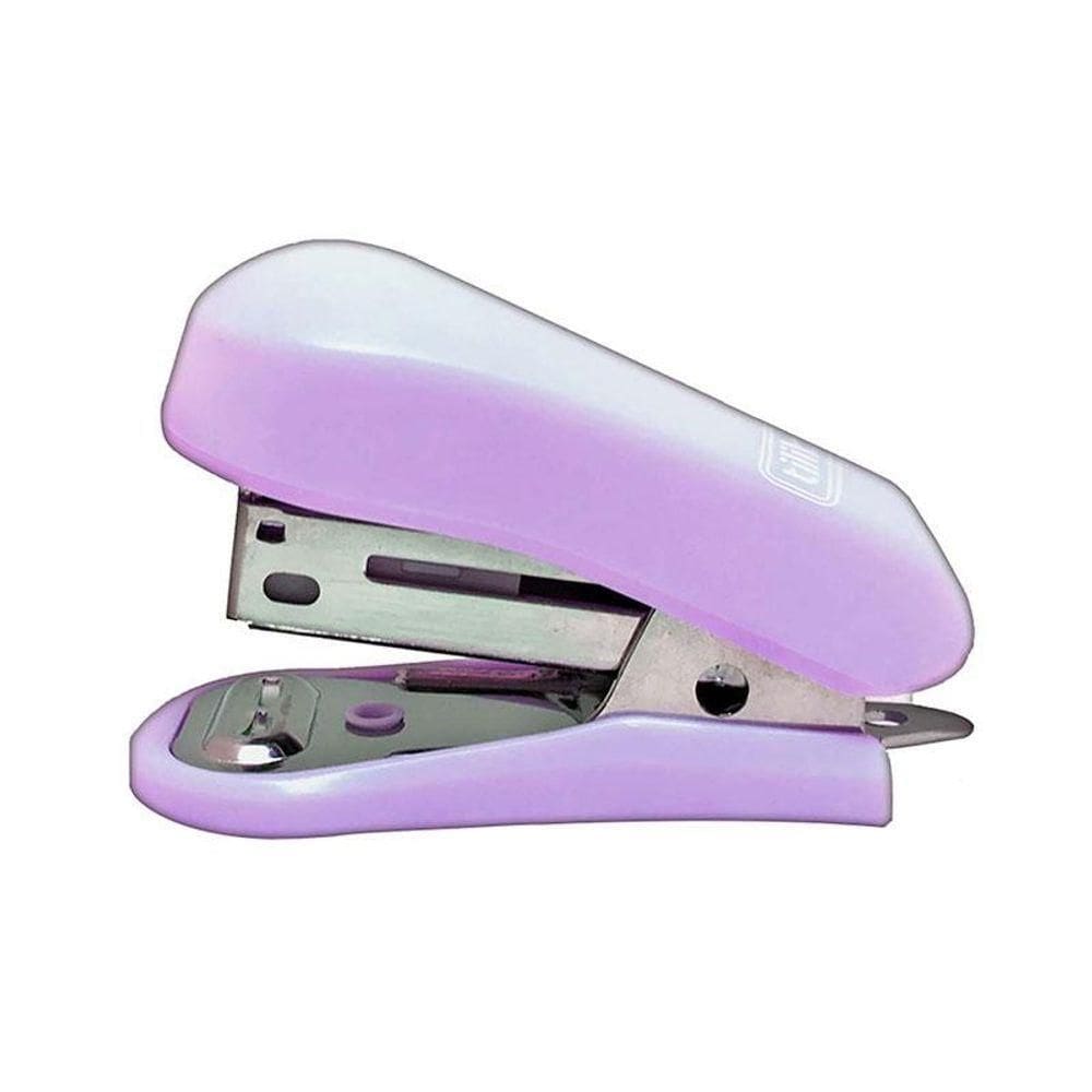 Mini Grampeador G101 Com Extrator 12 Folhas Lilás Tilibra