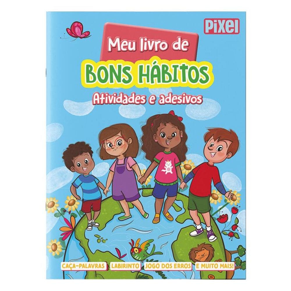 Meu livro de bons hábitos: Atividades e adesivos