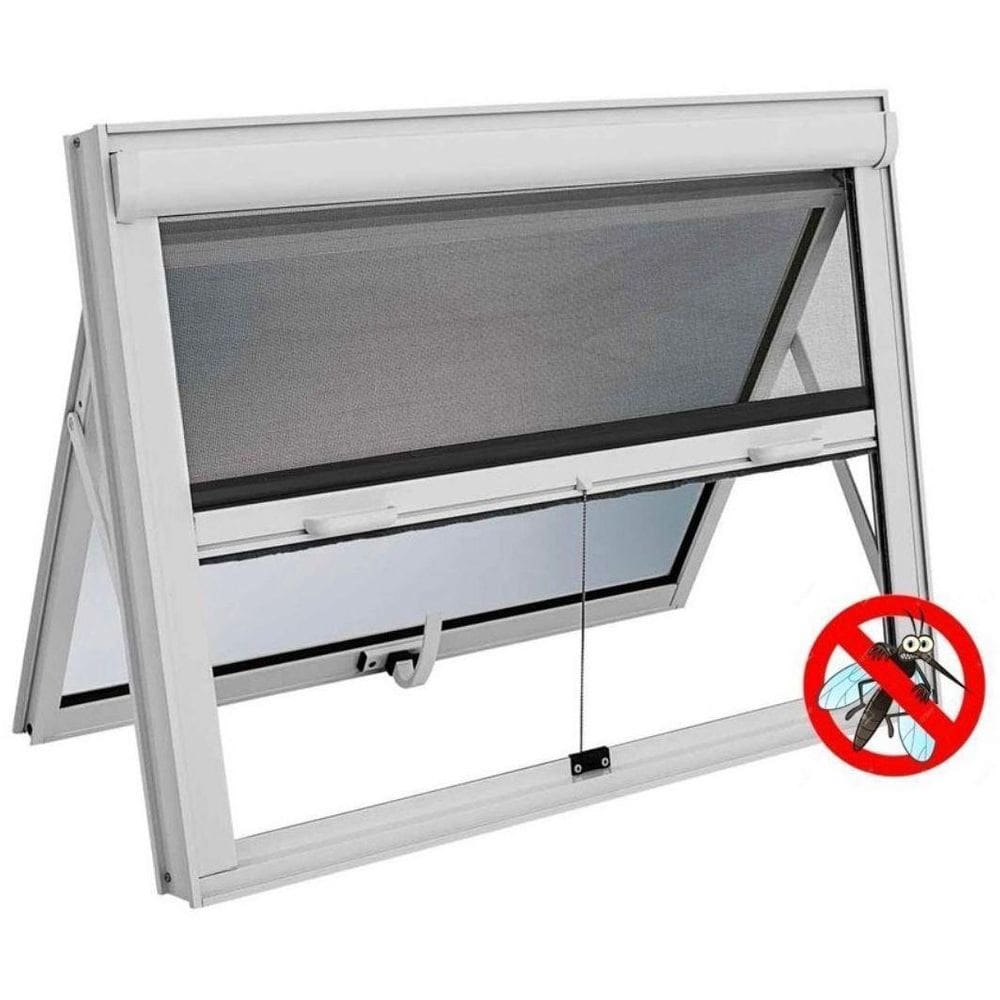 Maxim Ar Alumínio Com Tela Mosqueteira Integrada Vidro Mini