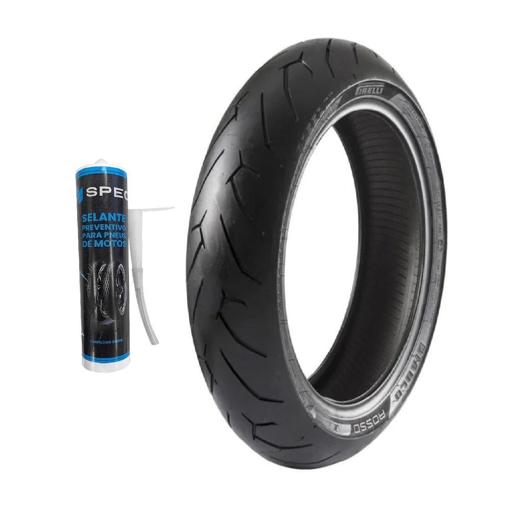 Pneu 160/60Zr-17 Diablo Rosso Ii Tl 69W - 2070200 + Selante Spec 300Ml - Kit