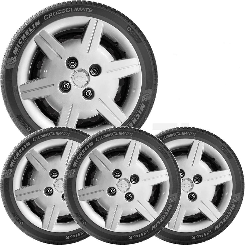 4X Calota Gm Corsa Classic Aro 13 Com Emblema  069Cb