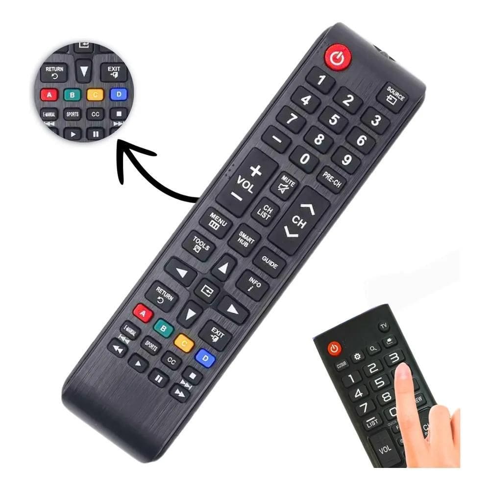 Controle Para Tvs Samsung Un32 Un40 Un43 Un48 Un50 Un55 U65