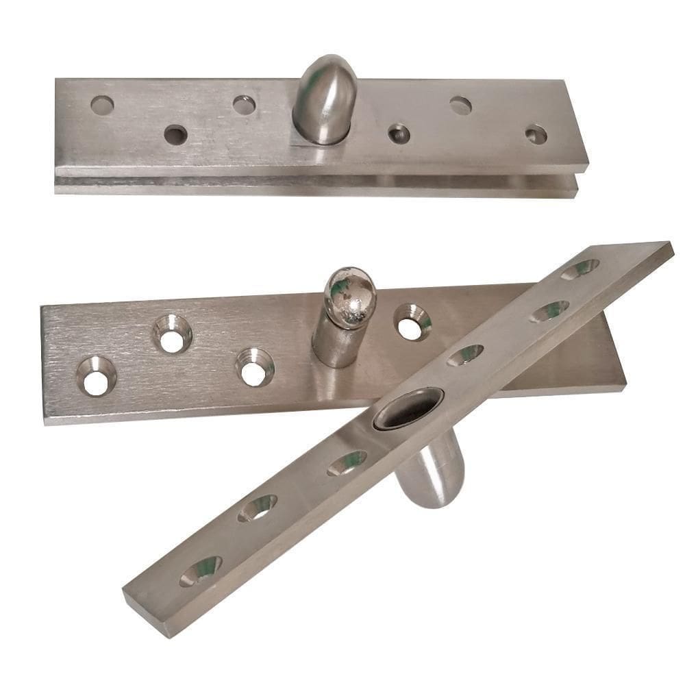 Dobradiça Pivô Pino Porta Pivotante 300 Kg 2Pçs Aço Inox 304