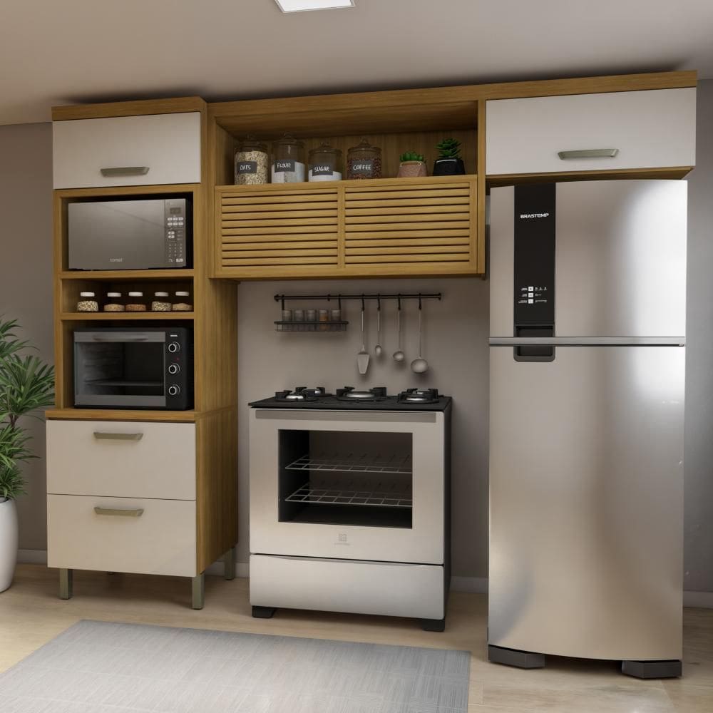 Cozinha Compacta Princesa 4 Portas 1 Gaveta Nesher