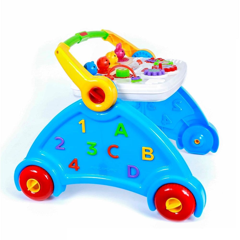 Andador Didático com som de animais Azul 5917 Poliplac