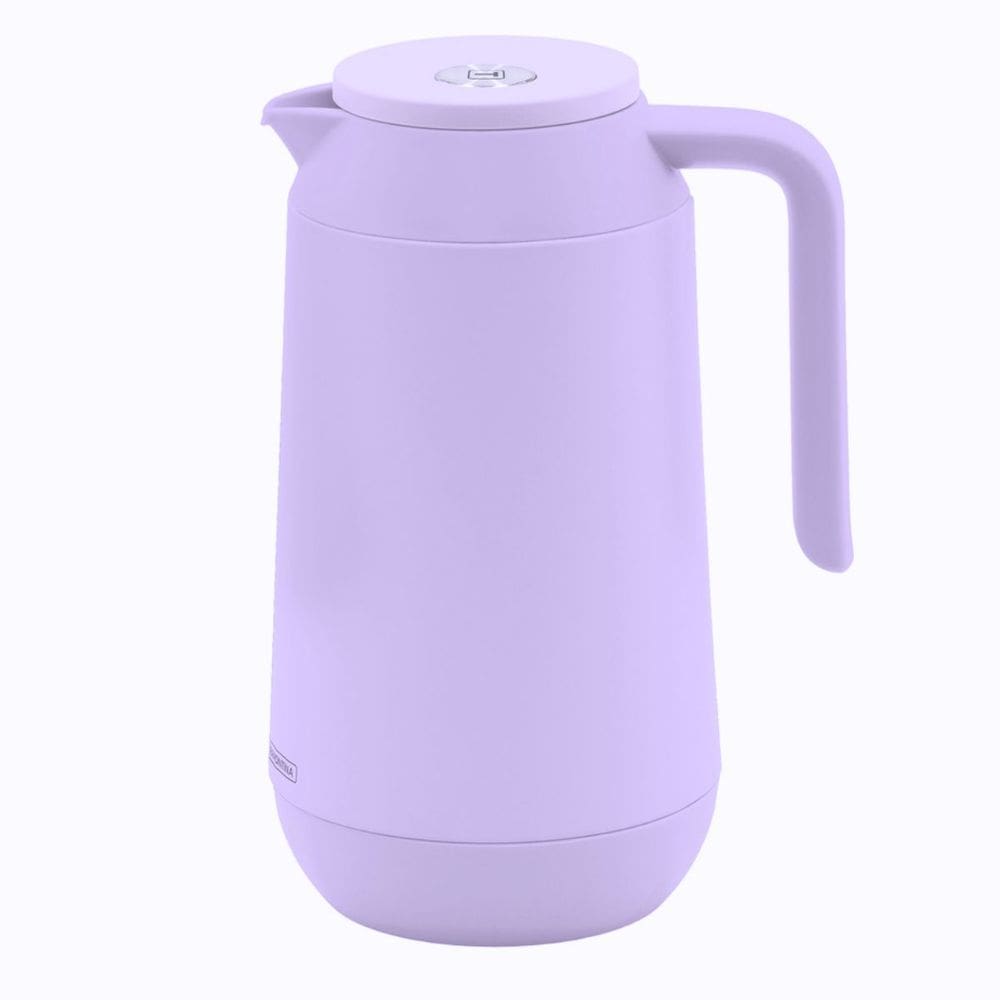 Bule Térmico Exata Revestido em Aço Ampola de Vidro 1 Litro Bebidas Quentes Frias Tramontina