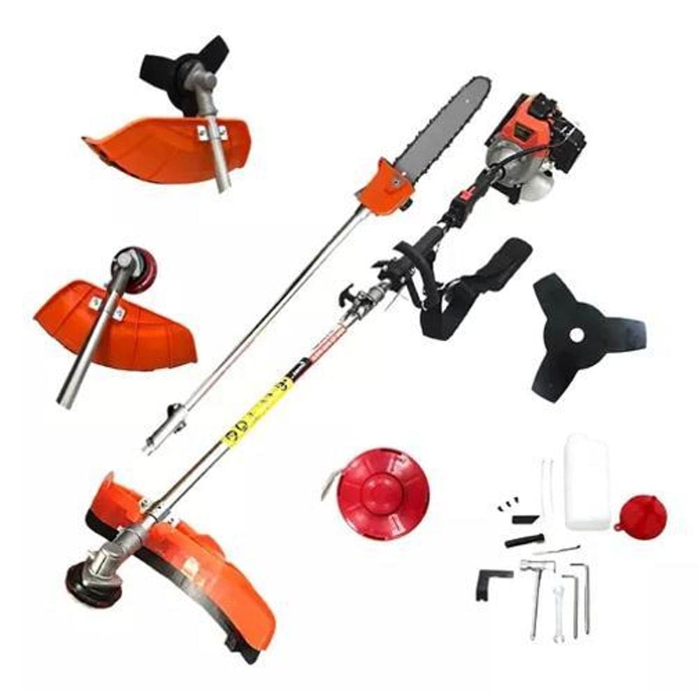 Roçadeira Gasolina Haste Bipartida 63Cc + Motopoda