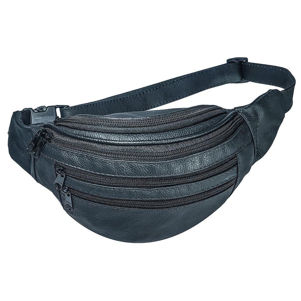 Pochete Bolsa Para Cintura Feita De Couro 01