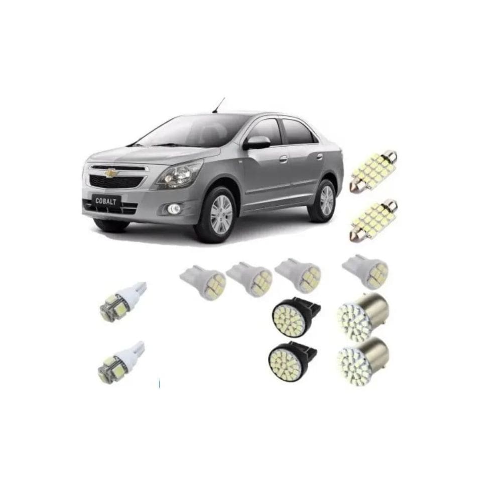 Chevrolet Cobalt Kit Lâmpada Led Farolete Lanterna Teto Re