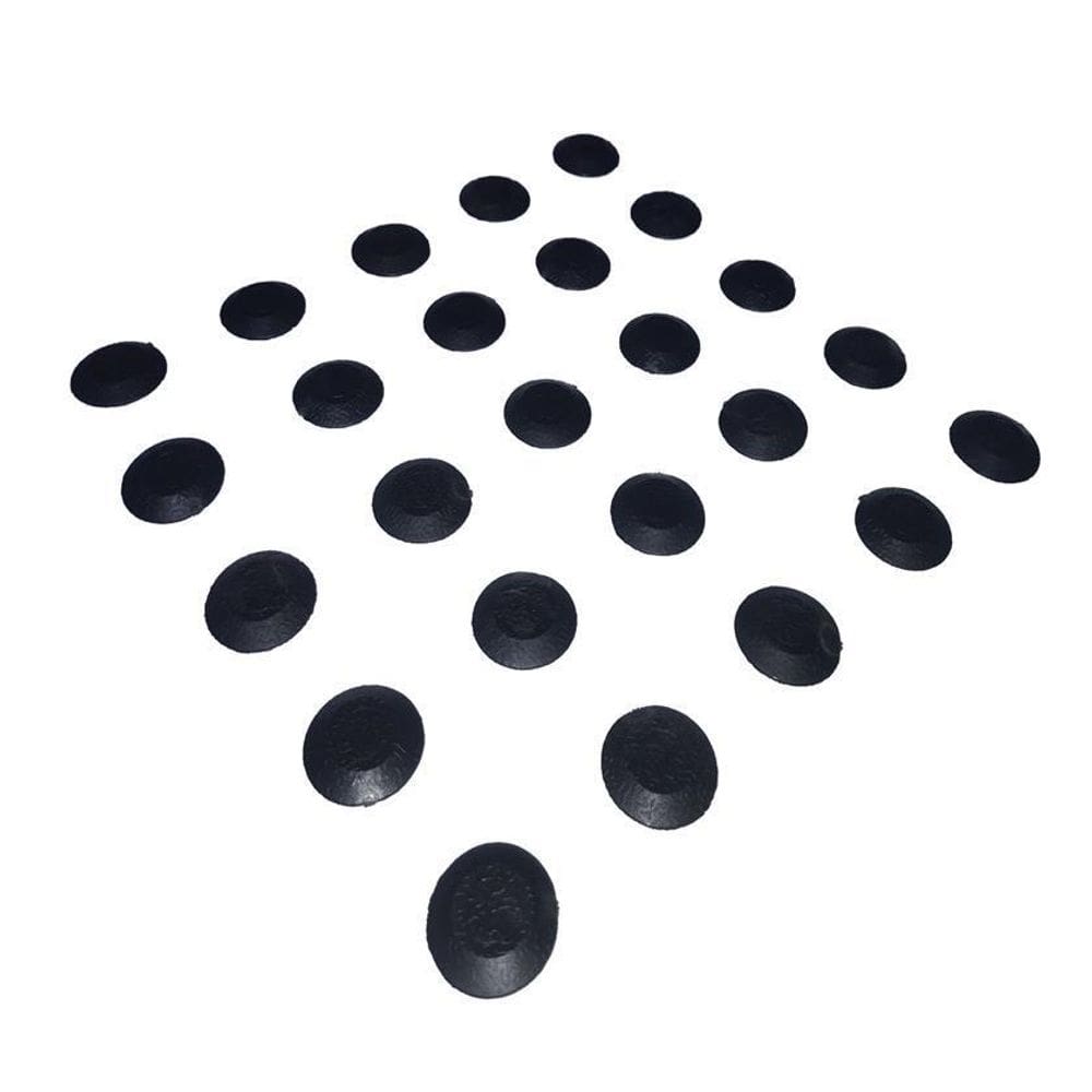 Elemento Tátil Alerta Pvc Adesivado Preto