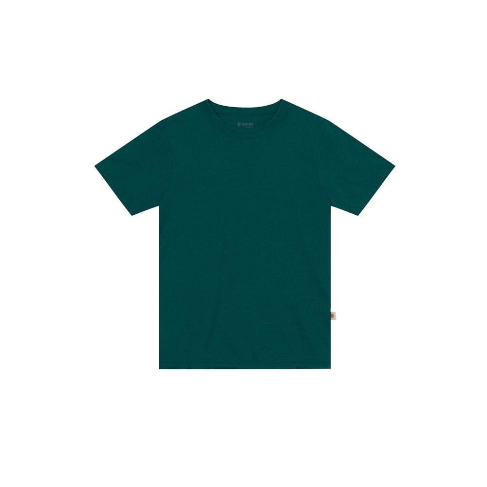 Camiseta infantil menino em meia malha Brandili-Verde