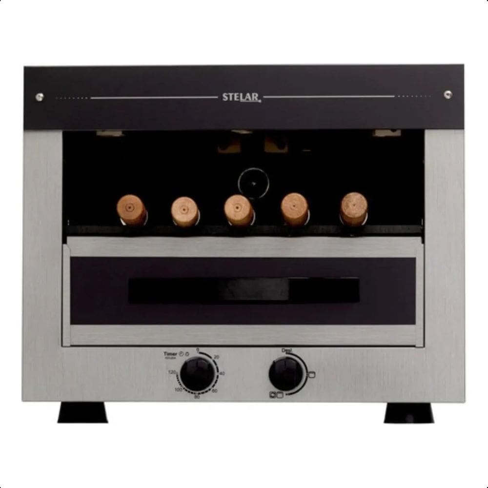 Churrasqueira Elétrica 2000W com 5 Espetos Rotativos Inox e Timer – 220V