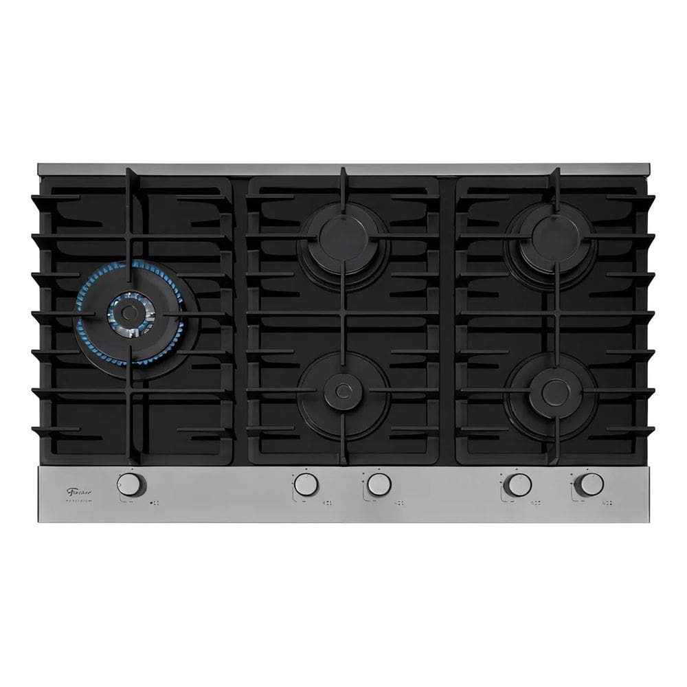Fogão Cooktop 5 Bocas Platinium A Gás Tripla Chama Fischer Preto