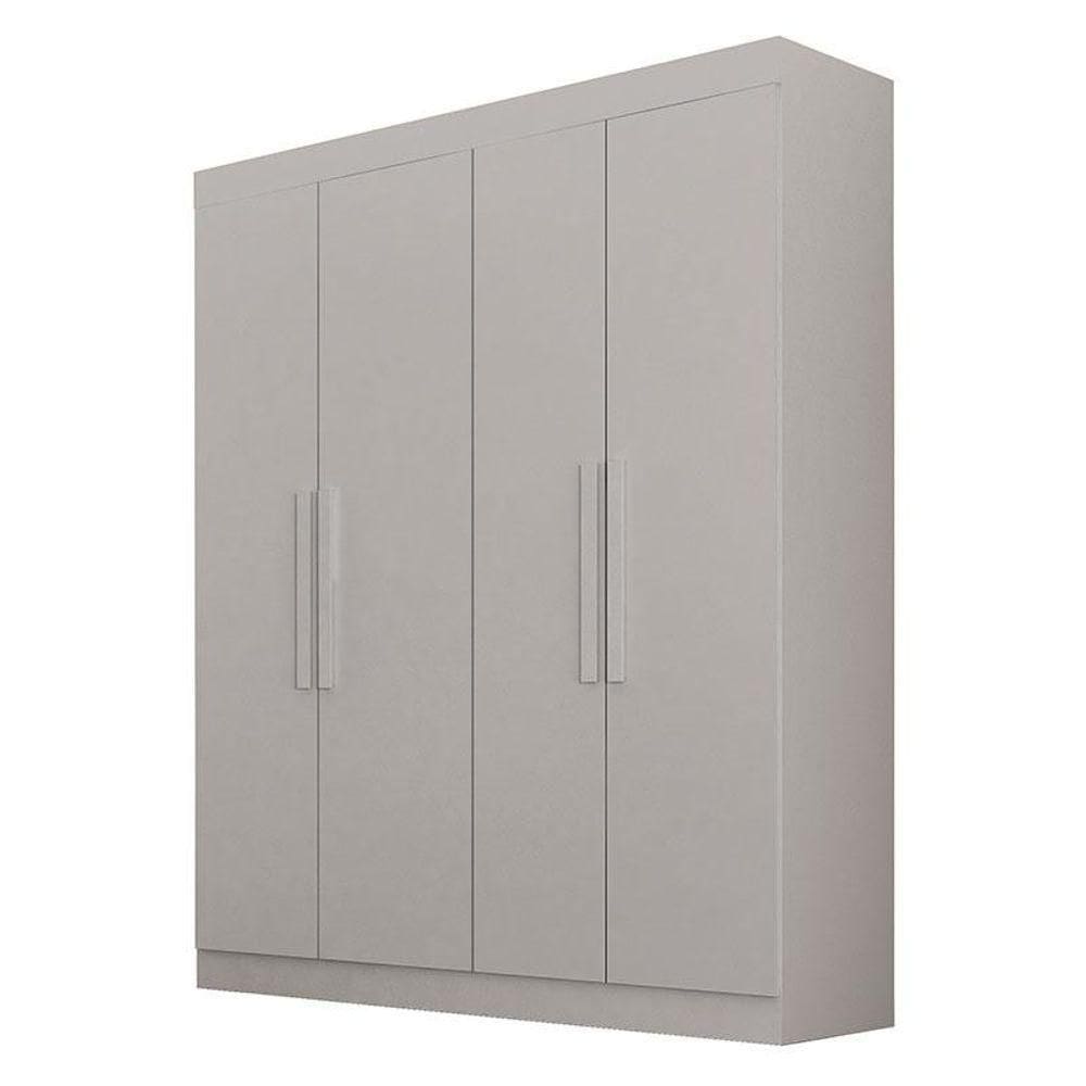 Guarda Roupas Solteiro 4 Portas Canadá Branco - Leifer Móveis