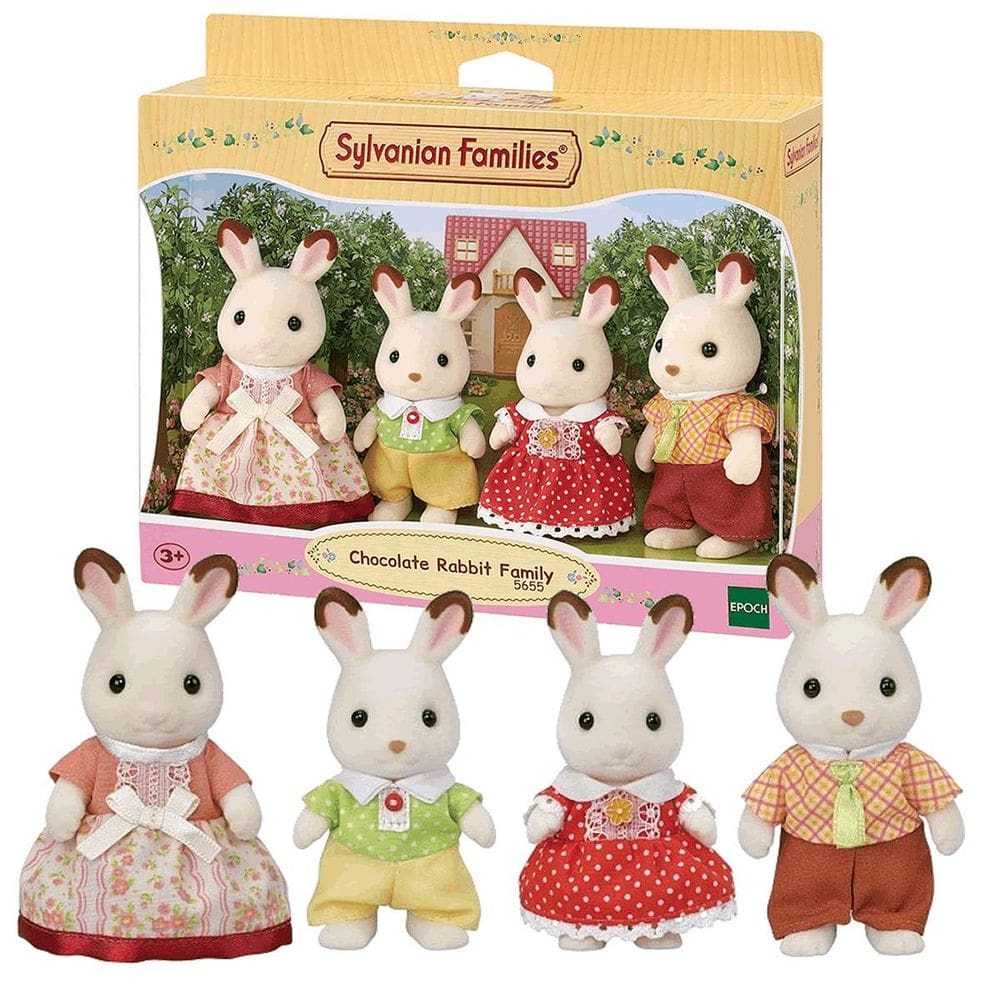 Sylvanian Families Família Dos Coelhos Chocolate Epoch 5655P