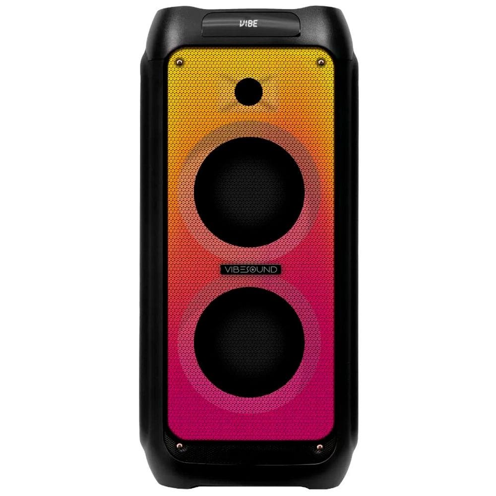 Caixa Som Torre 1800W Rms Portátil Bluetooth Amplificada Fm Usb Bivolt Vibe Sound Vs005