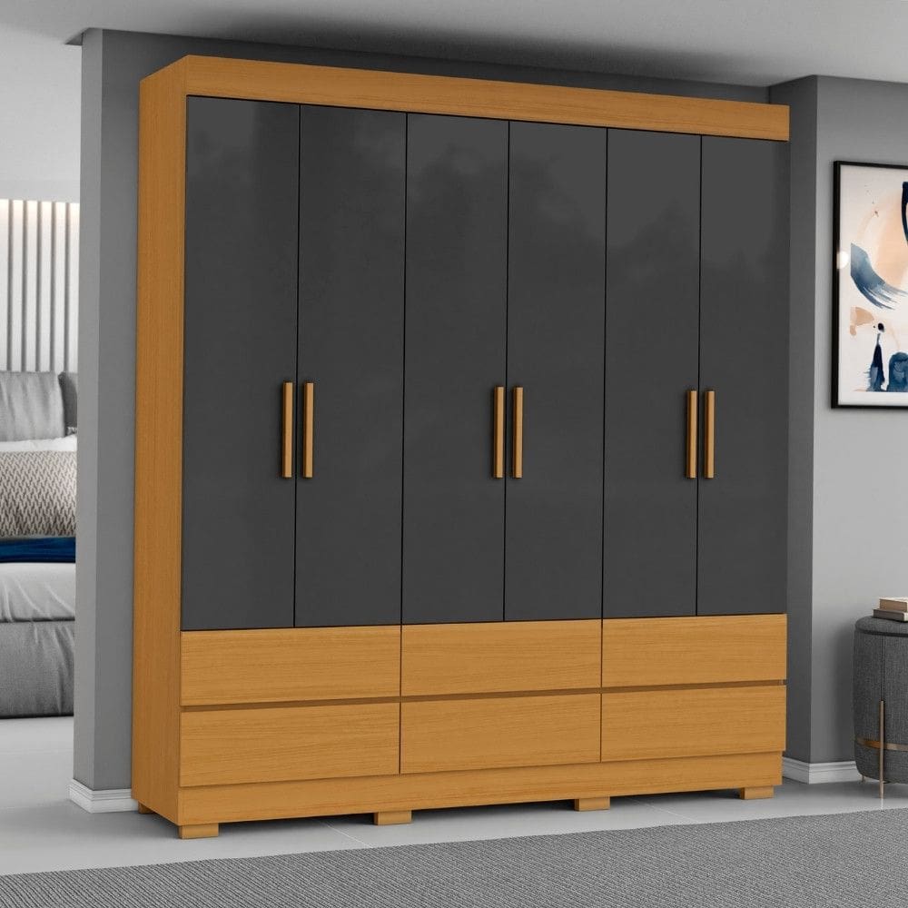 Cômoda 6 Gavetas 2 Portas Class  Luciane