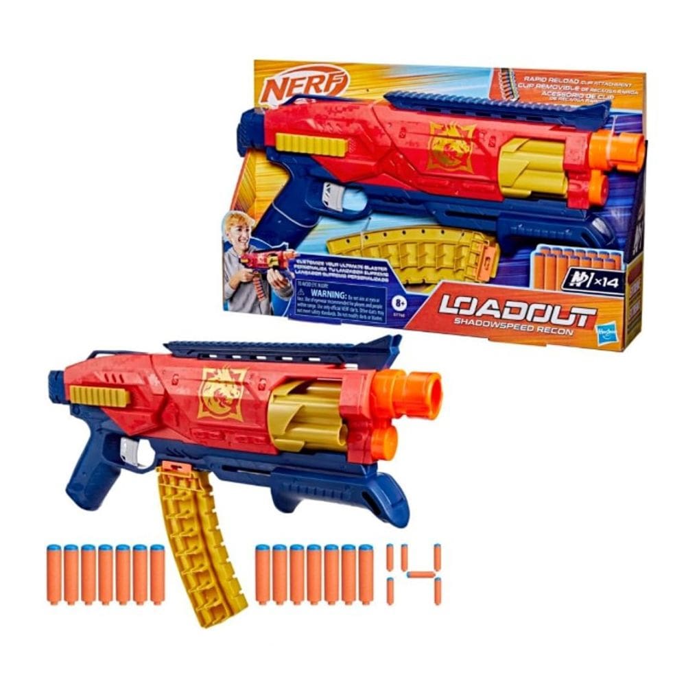 Lançador De Dardos Nerf Loadout Shadowspeed Recon - Hasbro