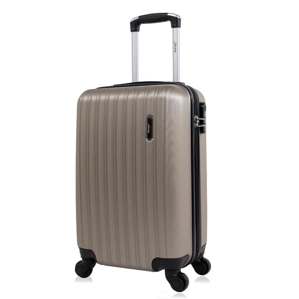 Mala de viagem bordo pequena 10kg Londres Swiss Move Champagne