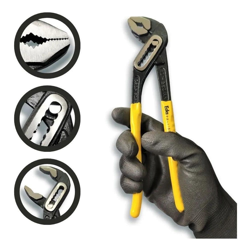 2X Alicate Bomba D`Agua Bico De Papagaio 10 Eda