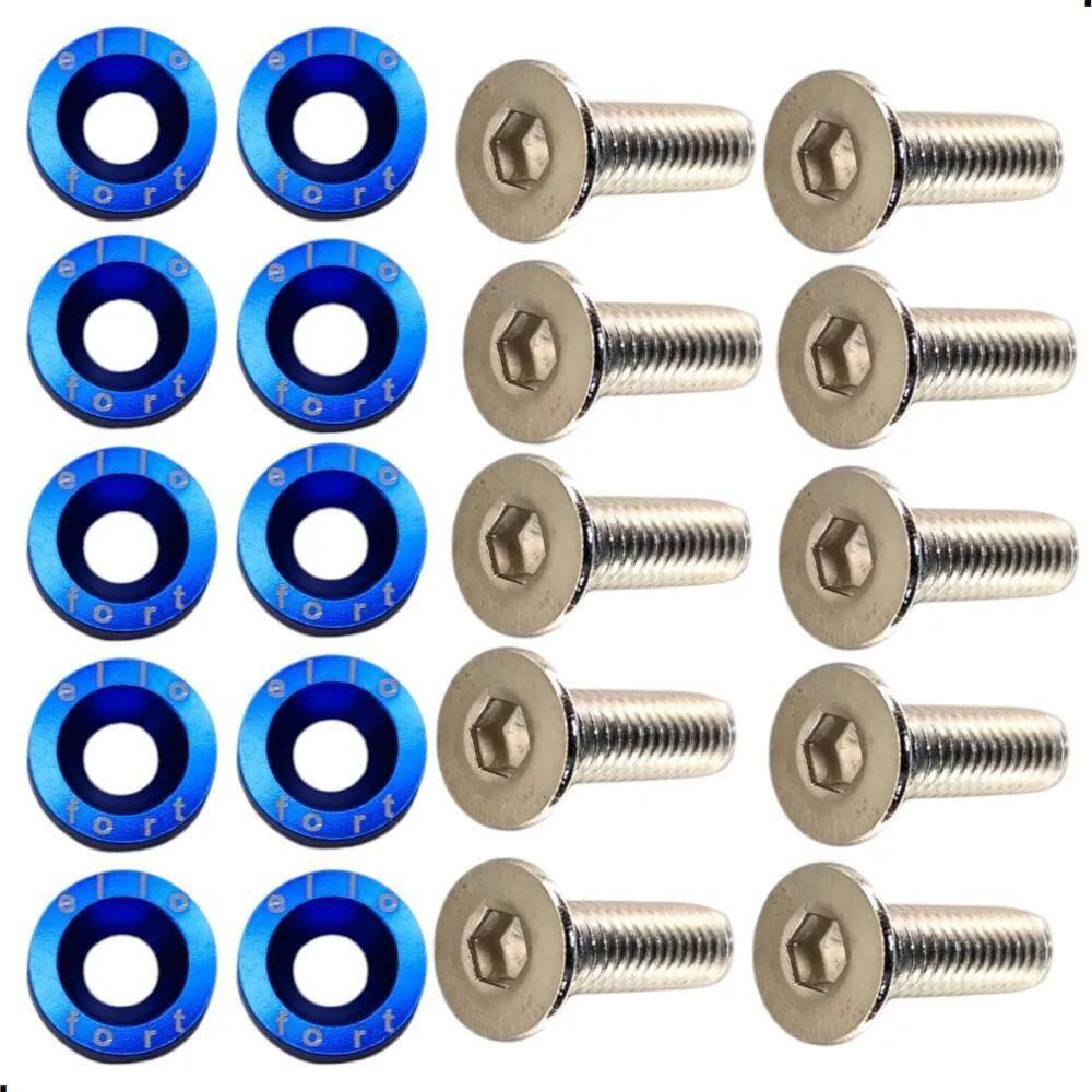 2X Ellofort 020 Ef0003 Parafuso Arrula Anodizadas 10 Unidade