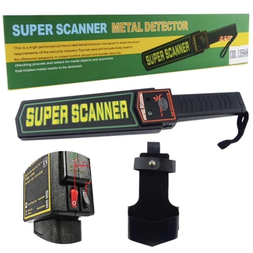 Detector De Metal Compacto Com Alerta Sonoro