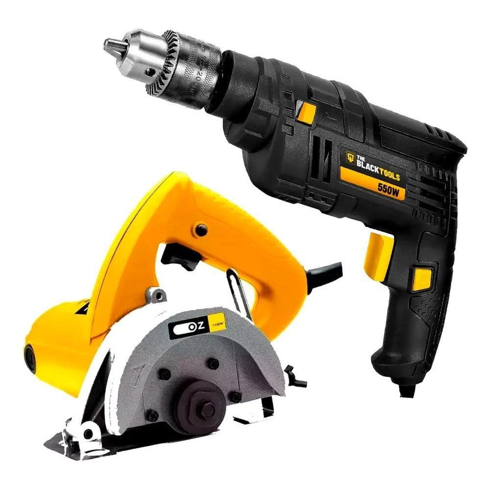 2X Kit Serra Marmore + Furadeira