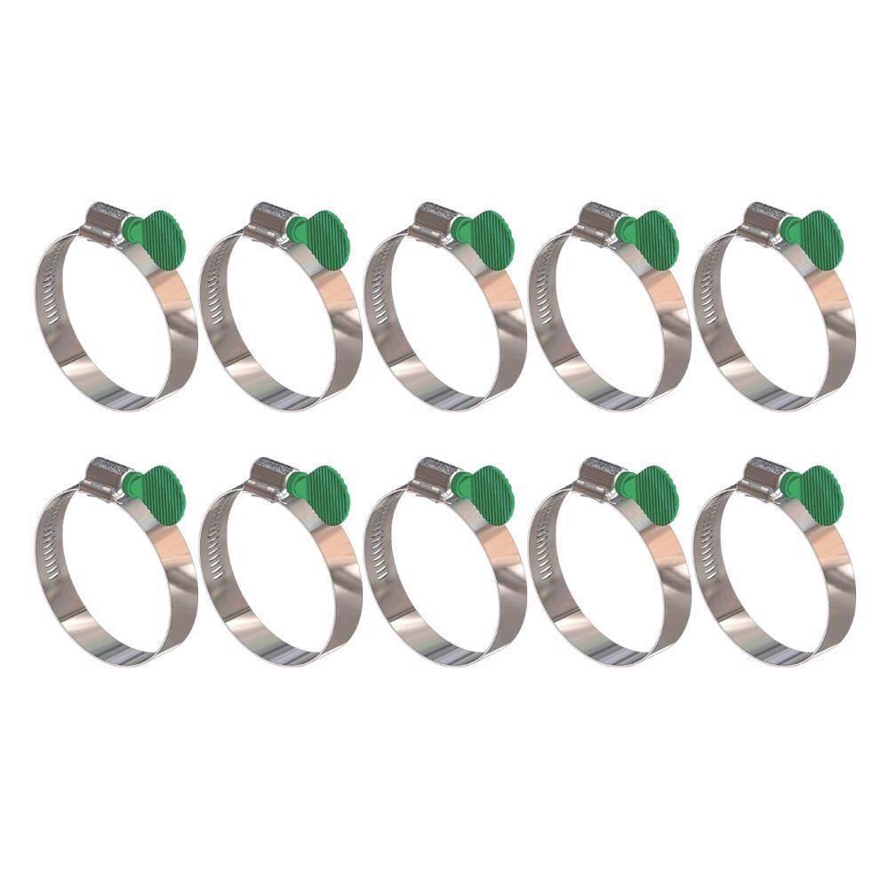 Kit 10 Abraçadeira Parafuso Borboleta 25X38Mm Fita 14,5Mm